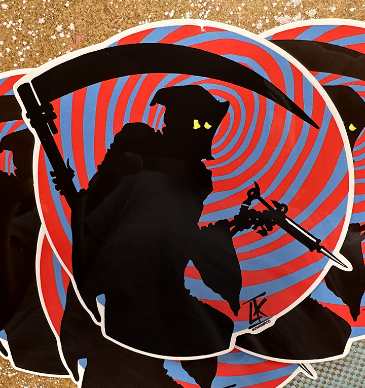 "REAPER" STICKER