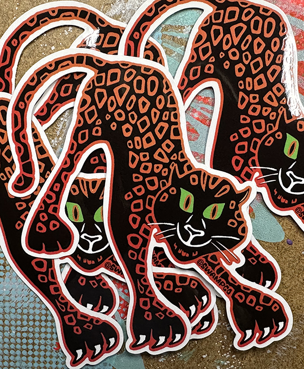 "HAPPY CAT" STICKER