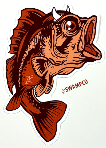 GONE FISHIN' STICKER