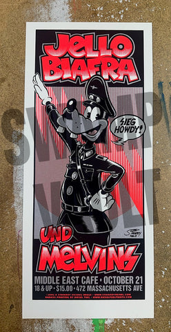 J. BIAFRA / Melvins handbill