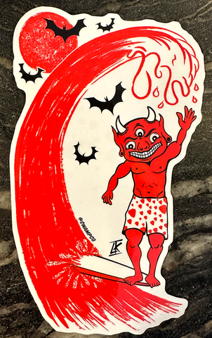 "HOT DOGGER" STICKER
