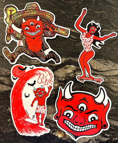 DEVILS STICKER SET