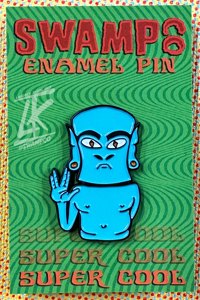 NEW BLUE ALIEN PIN