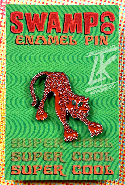 NEW RED CAT PIN