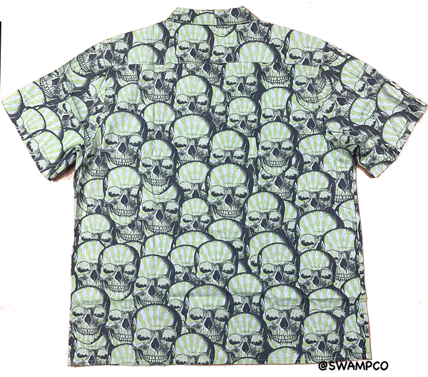 FADED GREEN SKULL