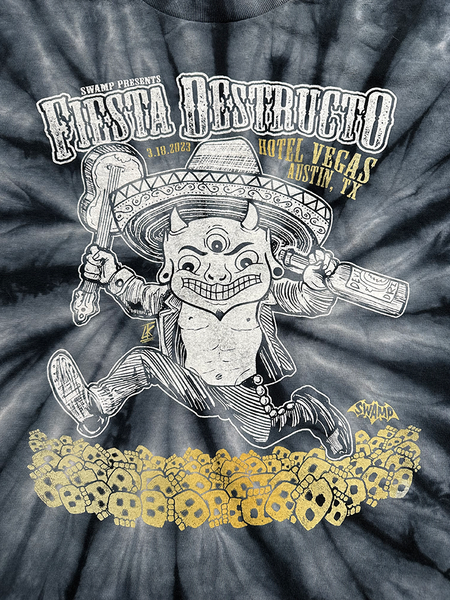 TIE DYE FIESTA DESTRUCTO T-SHIRT