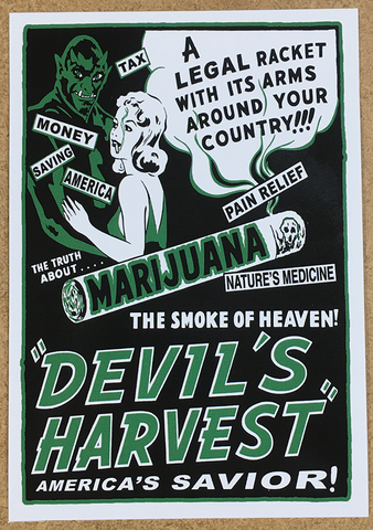 DEVIL'S HARVEST STICKER